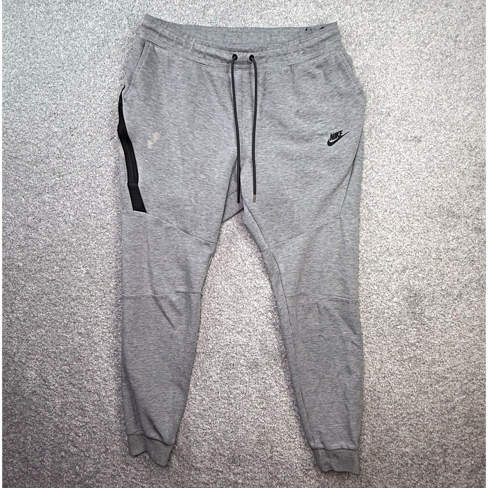 Nike Tech Fleece Joggers Men's L-Tall Gray Sweatpants Track Pants 805162-063